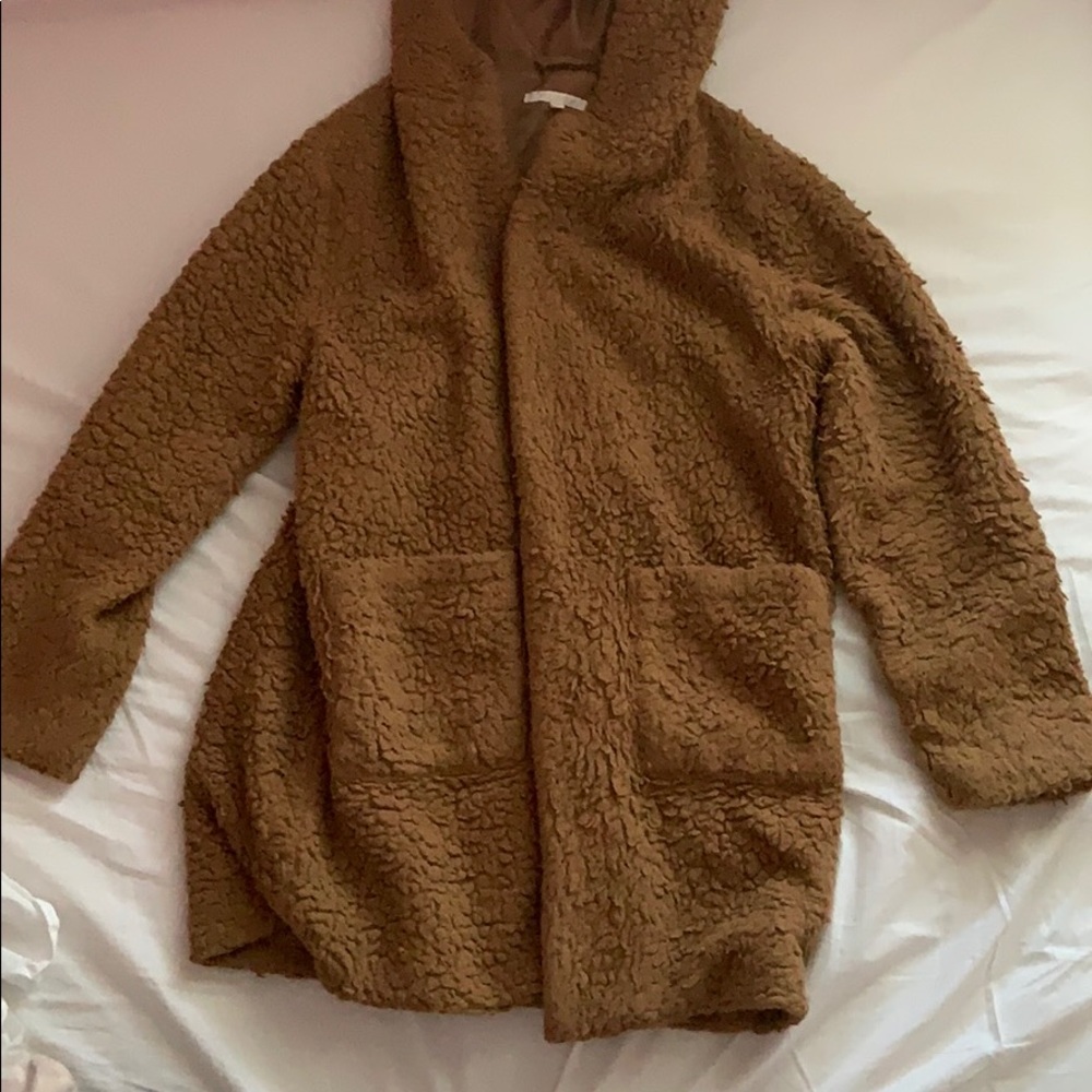 long fuzzy jacket